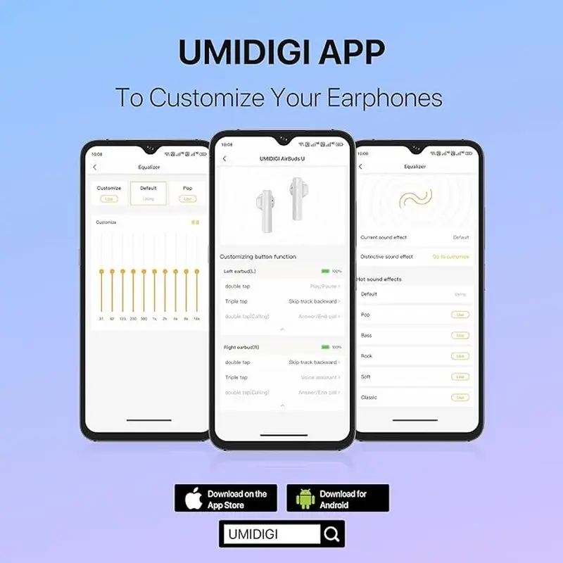 Bluetooth-гарнітура Umidigi AirBuds U Red_ Bluetooth-гарнітура Umidigi AirBuds U Red_