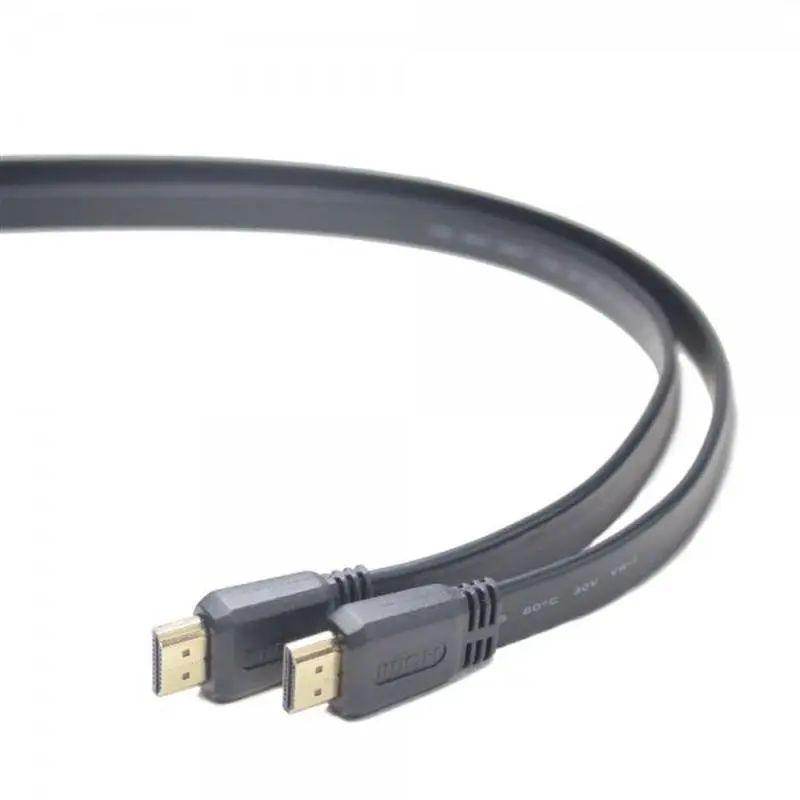 Кабель Cablexpert (CC-HDMI4F-10) HDMI(M) - HDMI(M) v1.4, плоский, чорний, 3м Кабель Cablexpert (CC-HDMI4F-10) HDMI(M) - HDMI(M) v1.4, плоский, чорний, 3м