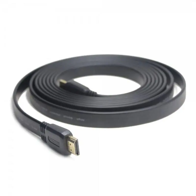 Кабель Cablexpert (CC-HDMI4F-10) HDMI(M) - HDMI(M) v1.4, плоский, чорний, 3м Кабель Cablexpert (CC-HDMI4F-10) HDMI(M) - HDMI(M) v1.4, плоский, чорний, 3м