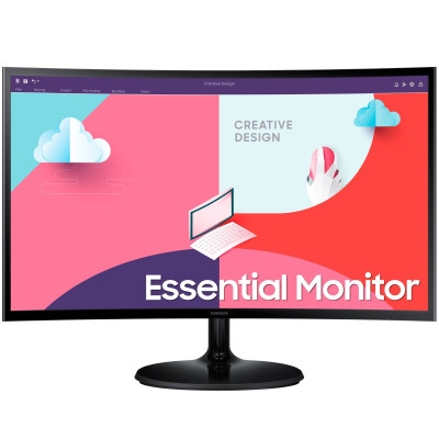 Монiтор Samsung 24" Curved LS24C360 (LS24C360EAIXCI) VA Black