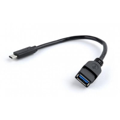 Кабель Cablexpert USB Type-C - USB V 3.0 (M/F), 0.2 м, чорний (A-OTG-CMAF3-01)