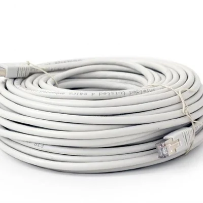 Патч-корд Cablexpert (PP6-30M) FTP, литий, 50u штекер із засувкою, 30м, сірий