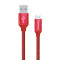 Кабель ColorWay USB - micro USB (M/M), 2.4 А, 2 м, Red (CW-CBUM009-RD)