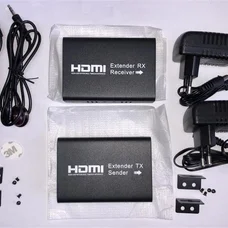 Подовжувач Atcom HDMI - RJ-45 (F/F), до 120 м, Black (14157)