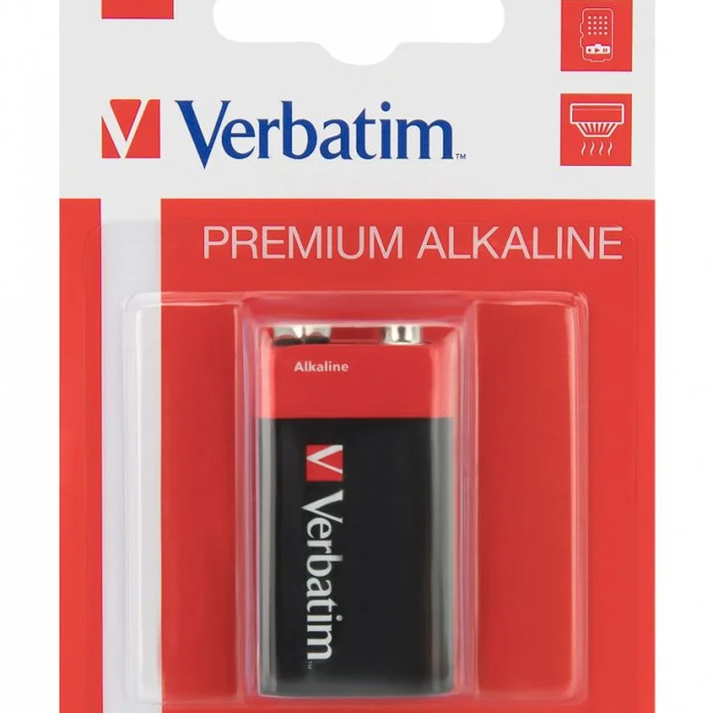 Батарейка Verbatim Alkaline Krona/6LR61 9V BL 1шт