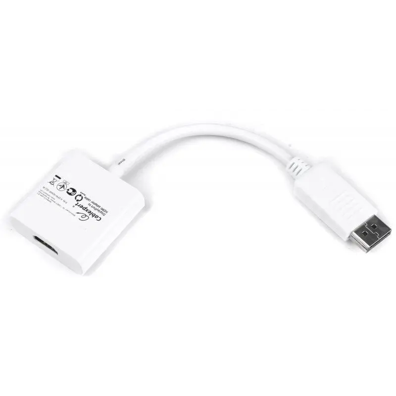 Адаптер Cablexpert DisplayPort - HDMI (M/F), 0.1 м, White (A-DPM-HDMIF-002-W) Адаптер Cablexpert DisplayPort - HDMI (M/F), 0.1 м, White (A-DPM-HDMIF-002-W)