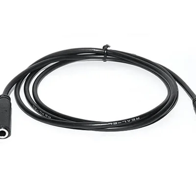Аудіо-кабель REAL-EL Audio Pro 3.5 мм - 3.5 мм (M/F), 1 м, чорний (EL123500041)