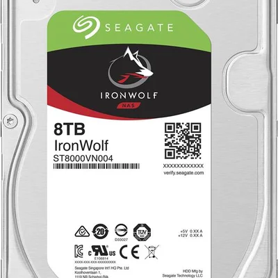 Накопичувач HDD SATA 8.0TB Seagate IronWolf NAS 7200rpm 256MB (ST8000VN004)
