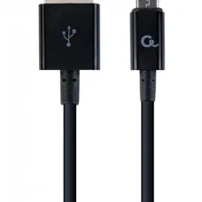 Кабель Cablexpert USB - micro USB V 2.0 (M/M), преміум, 1 м, чорний (CC-USB2P-AMmBM-1M)