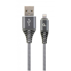 Кабель Cablexpert USB - Lightning (M/M), преміум, 1 м, сірий (CC-USB2B-AMLM-1M-WB2)