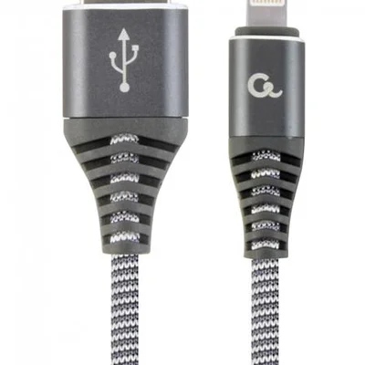 Кабель Cablexpert USB - Lightning (M/M), преміум, 1 м, сірий (CC-USB2B-AMLM-1M-WB2)