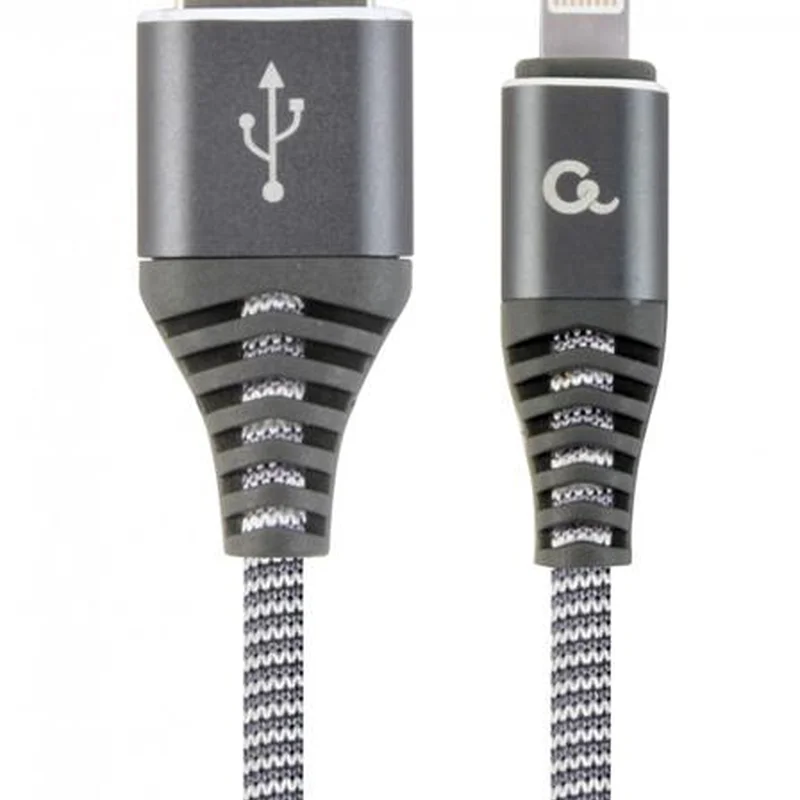 Кабель Cablexpert USB - Lightning (M/M), преміум, 1 м, сірий (CC-USB2B-AMLM-1M-WB2)