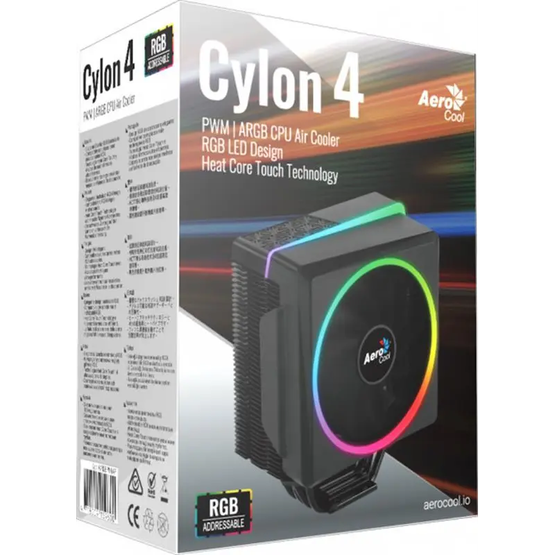 Кулер процесорний AeroCool Cylon 4 (ACTC-CL30410.06) Кулер процесорний AeroCool Cylon 4 (ACTC-CL30410.06)