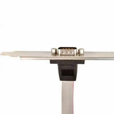 Планка Cablexpert CCDB9RECEPTACLE COM-port DB9 повнопрофільна, 0.25 м