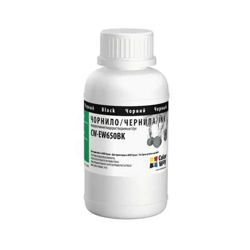Чорнило CW Epson TX650 200мл Black CW-EW650BK02 Чорнило CW Epson TX650 200мл Black CW-EW650BK02