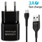 Мережевий зарядний пристрій Grand-X (1xUSB 3.6В-12В/1.5А-3А) Black (CH-550BM) + кабель MicroUSB