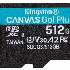 Карта пам`яті MicroSDXC 512GB UHS-I/U3 Class 10 Kingston Canvas Go! Plus R170/W90MB/s (SDCG3/512GBSP)