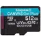 Карта пам`яті MicroSDXC 512GB UHS-I/U3 Class 10 Kingston Canvas Go! Plus R170/W90MB/s (SDCG3/512GBSP)