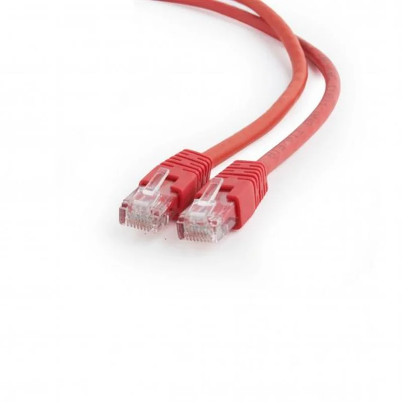 Патч-корд UTP Cablexpert (PP6U-2M/R) cat.6, літий, 50u штекер із засувкою, 2 м, червоний