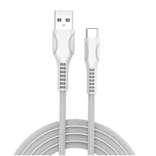 Кабель ColorWay USB - USB Type-C (M/M), line-drawing, 2.4 А, 1 м, White (CW-CBUC029-WH)