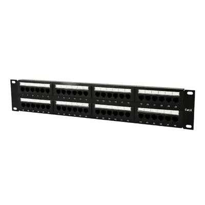 Патч-панель Cablexpert (NPP-C648CM-001) 19" 48 портов, UTP, cat.6 Патч-панель Cablexpert (NPP-C648CM-001) 19" 48 портов, UTP, cat.6