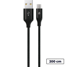 Кабель Ttec USB - мicro USB (M/M), AlumiCable XL, 2 м, Black (2DK21S)