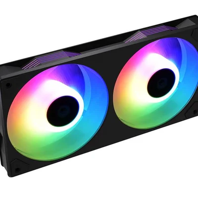 Вентилятор ID-Cooling Icefan 240 ARGB, 245x125x27мм, 3-pin, 4-pin PWM, чорний