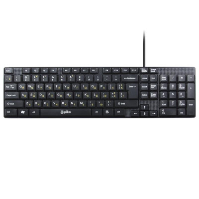 Клавіатура Piko KB-005 Ukr Black (1283126472459)