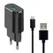 Мережевий зарядний пристрій Grand-X (1xUSB 2.1А) Black (CH-17BL) + кабель Lightning