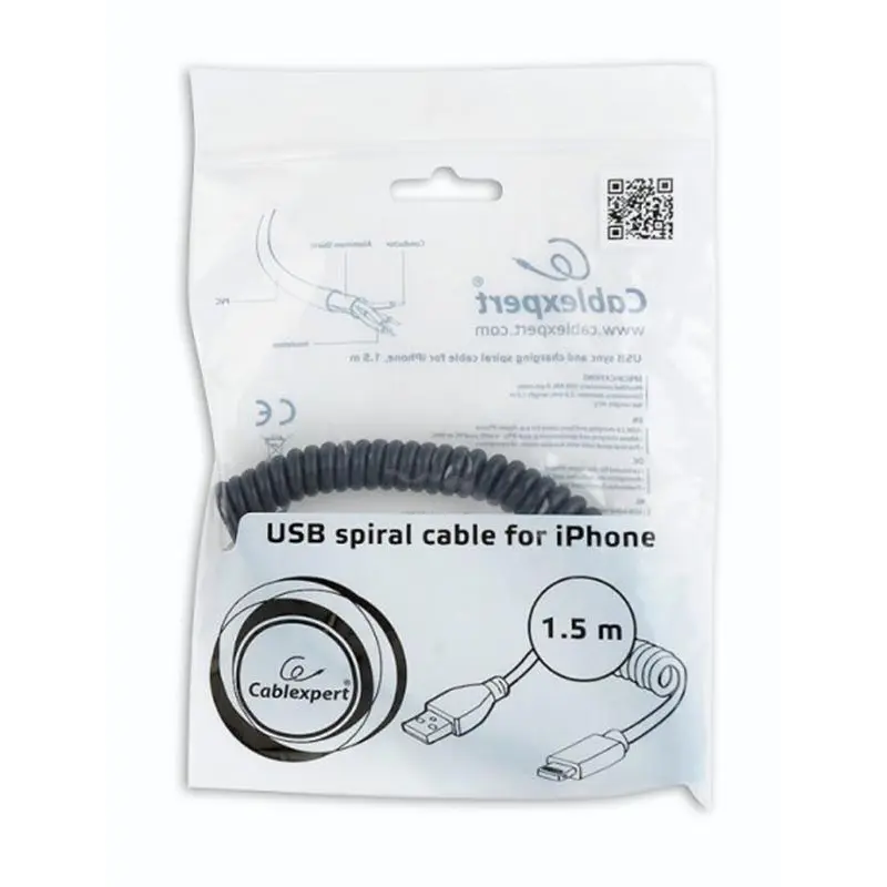Кабель Cablexpert USB - Lightning V 2.0 (M/M), 1.5 м, чорний (CC-LMAM-1.5M) Кабель Cablexpert USB - Lightning V 2.0 (M/M), 1.5 м, чорний (CC-LMAM-1.5M)