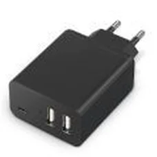 Мережевий зарядний пристрій Canyon (2USB, 2.4A) Black (CNE-CHA08B)