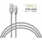 Кабель Intaleo CBGNYT1 USB - USB Type-C (M/M), 1 м, Grey (1283126489136)