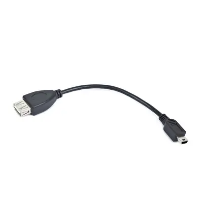 Кабель-адаптер Cablexpert USB - miniUSB (F/M), 0,15 м, чорний (A-OTG-AFBM-002) Кабель-адаптер Cablexpert USB - miniUSB (F/M), 0,15 м, чорний (A-OTG-AFBM-002)