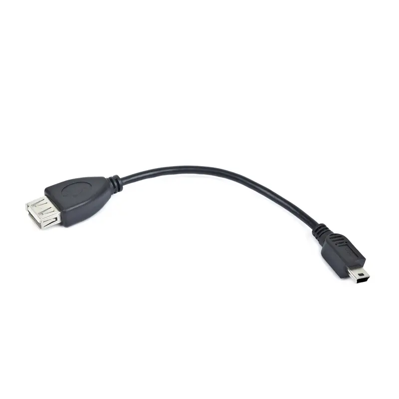 Кабель-адаптер Cablexpert USB - miniUSB (F/M), 0,15 м, чорний (A-OTG-AFBM-002) Кабель-адаптер Cablexpert USB - miniUSB (F/M), 0,15 м, чорний (A-OTG-AFBM-002)