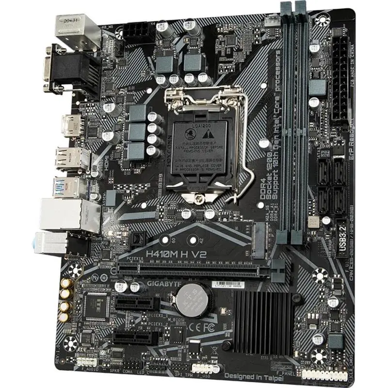 Материнська плата Gigabyte H410M H V2 Socket 1200 Материнська плата Gigabyte H410M H V2 Socket 1200