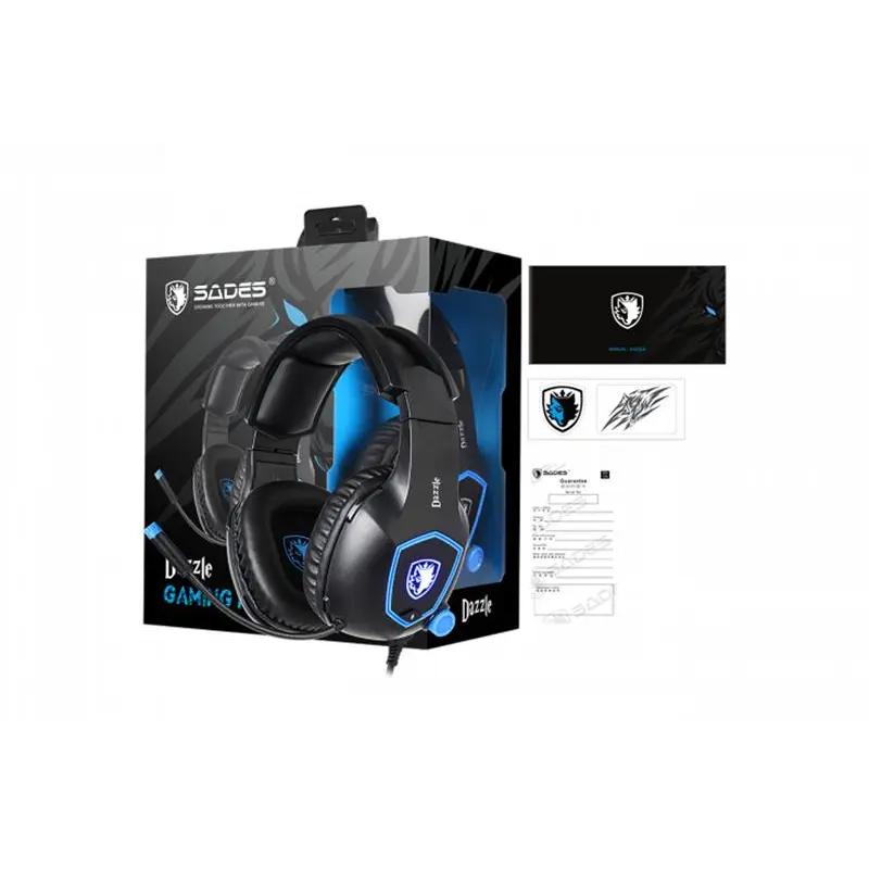 Гарнітура Sades SA-905 Dazzle Black/Blue (sa905bku) Гарнітура Sades SA-905 Dazzle Black/Blue (sa905bku)