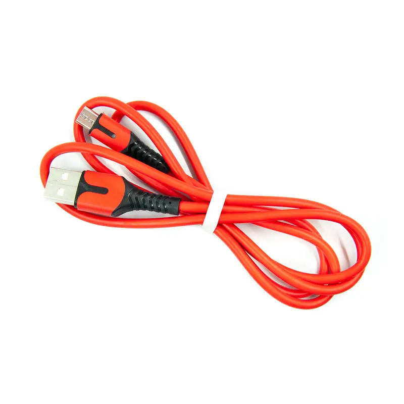 Кабель Dengos USB - micro USB (M/M), 1 м, Red (PLS-M-IND-SOFT-RED) Кабель Dengos USB - micro USB (M/M), 1 м, Red (PLS-M-IND-SOFT-RED)