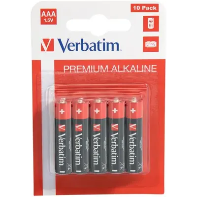 Батарейка Verbatim Alkaline AAA/LR03 BL 10шт