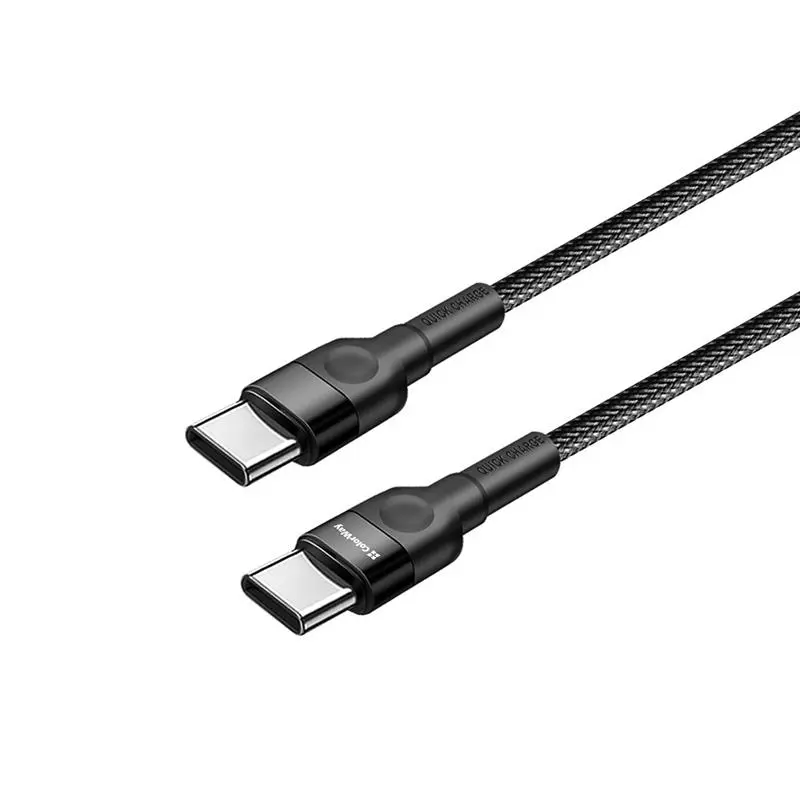 Кабель ColorWay USB Type-C - USB Type-C, 3.0 А, 1 м, Black (CW-CBPDCC047-BK) Кабель ColorWay USB Type-C - USB Type-C, 3.0 А, 1 м, Black (CW-CBPDCC047-BK)