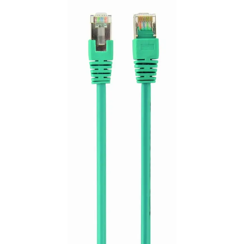 Патч-корд FTP Cablexpert (PP22-0.5M/G) cat.5Е, литий, 50u штекер із засувкою, 0.5м, зелений