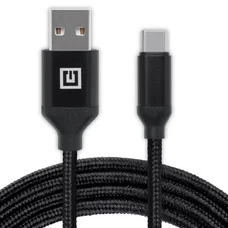Кабель REAL-EL Premium Fabric USB - USB Type-C (M/M), 2 м, Black (EL123500047)