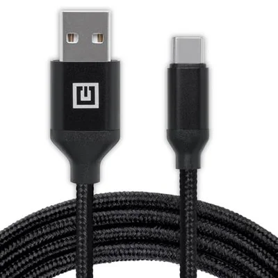 Кабель REAL-EL Premium Fabric USB - USB Type-C (M/M), 2 м, Black (EL123500047)