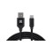 Кабель REAL-EL Premium Fabric USB - USB Type-C (M/M), 2 м, Black (EL123500047)