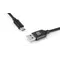 Кабель REAL-EL Premium Fabric USB - USB Type-C (M/M), 2 м, Black (EL123500047)
