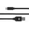 Кабель REAL-EL Premium Fabric USB - USB Type-C (M/M), 2 м, Black (EL123500047)