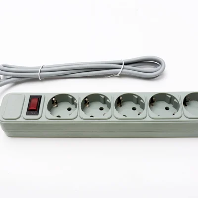 Фільтр живлення ProLogix (PRS-075P5-18G) 0.75 мм, 5 розеток, 1.8 м, сірий