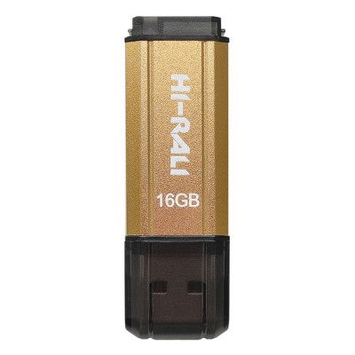 Флеш-накопичувач USB 16GB Hi-Rali Stark Series Gold (HI-16GBSTGD)