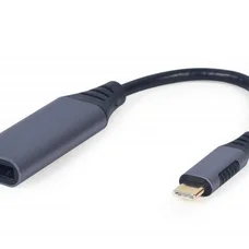 Адаптер Cablexpert DisplayPort - USB Type-C (F/M), 0.15 м, Black (A-USB3C-DPF-01)