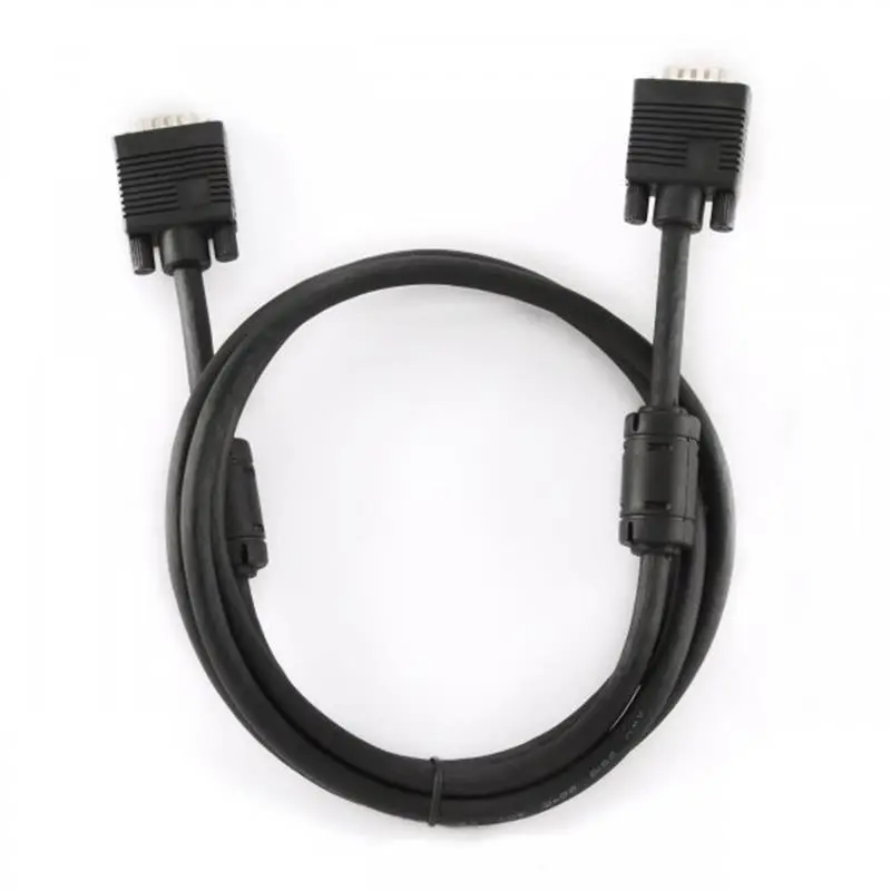 Кабель Cablexpert VGA - VGA (M/M), подвійне екранування, з 2-ма феритами, 1.5 м, чорний (CCB-PPVGA-1.5M) Кабель Cablexpert VGA - VGA (M/M), подвійне екранування, з 2-ма феритами, 1.5 м, чорний (CCB-PPVGA-1.5M)