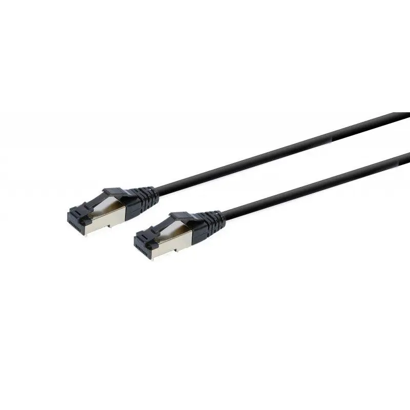 Патч-корд Cablexpert (PP8-LSZHCU-BK-7.5M) cat.8, S/FTP, літий, 50u "штекер із засувкою, 7.5 м, чорний Патч-корд Cablexpert (PP8-LSZHCU-BK-7.5M) cat.8, S/FTP, літий, 50u "штекер із засувкою, 7.5 м, чорний